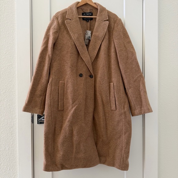 J Crew Daphne Italian Boiled Wool Topcoat Size 20 NWT - Picture 3 of 8